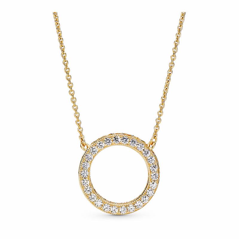 Pandora Shine™ Hearts Necklace Gold Egypt QE6792154
